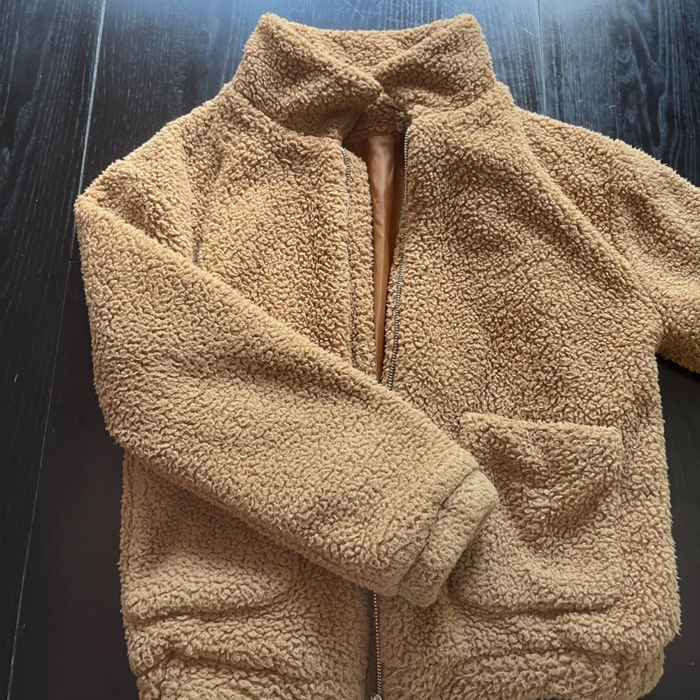 Teddy zip up jacket